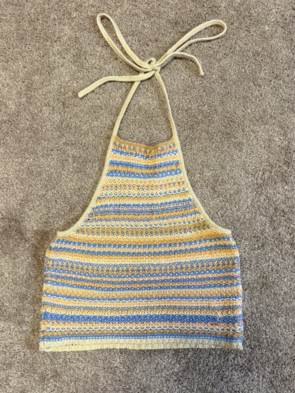 American Eagle Outfitters Striped Crochet Top